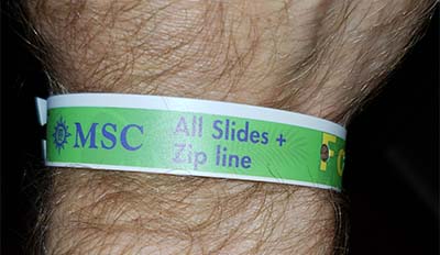 Aquaventure Zip Line Wristband