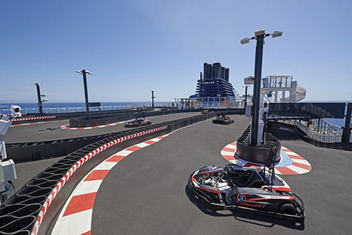 Race track on Norwegian Bliss