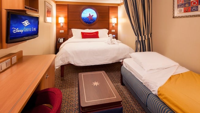 an inside room on a DCL ship