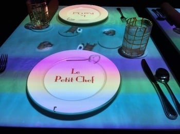 Le Petit Chef at Qsine plate intro