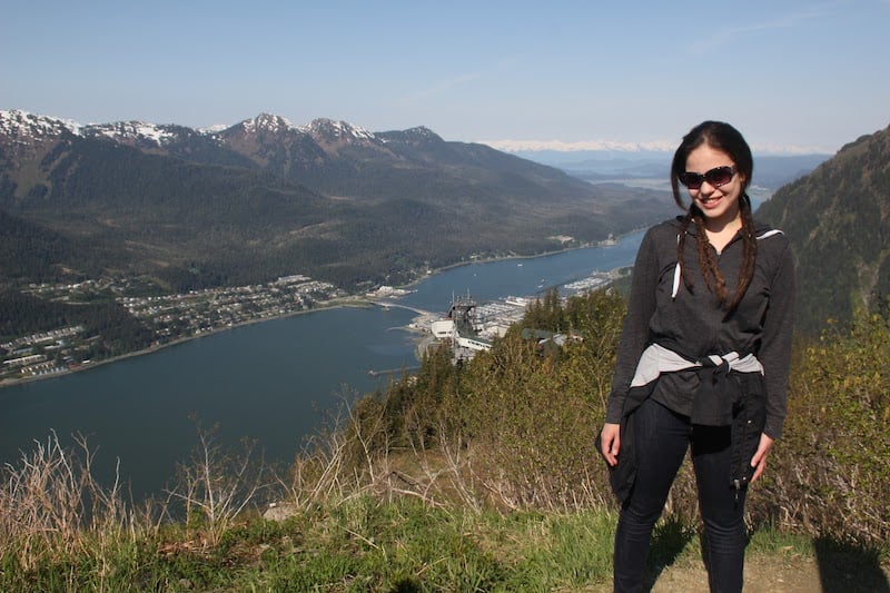 High Up on Mount Roberts - Cruise Terminal in the Background