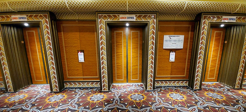 Lunch Express Elevators on Carnival Conquest