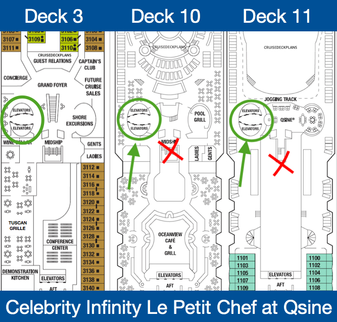 Celebrity Infinity Qsine Deck Plan