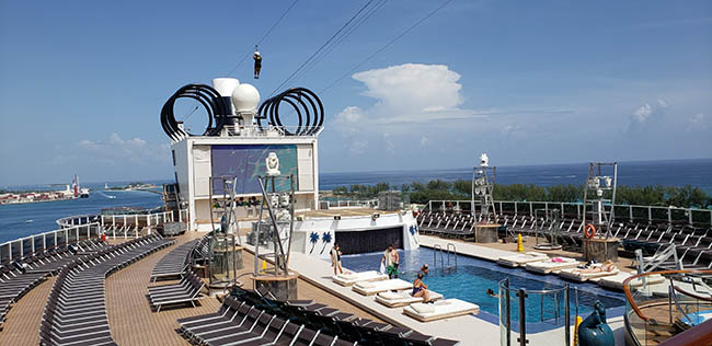 MSC Seaside's Miami Beach Pool in Nassau