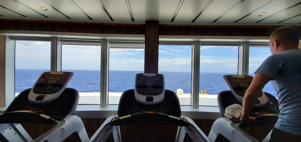 Treadmill View - Gym on HAL Nieuw Statendam